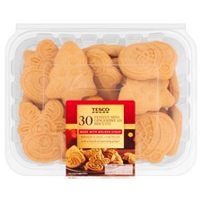Tesco 30 Festive Gingerbread Mini Biscuits 300G