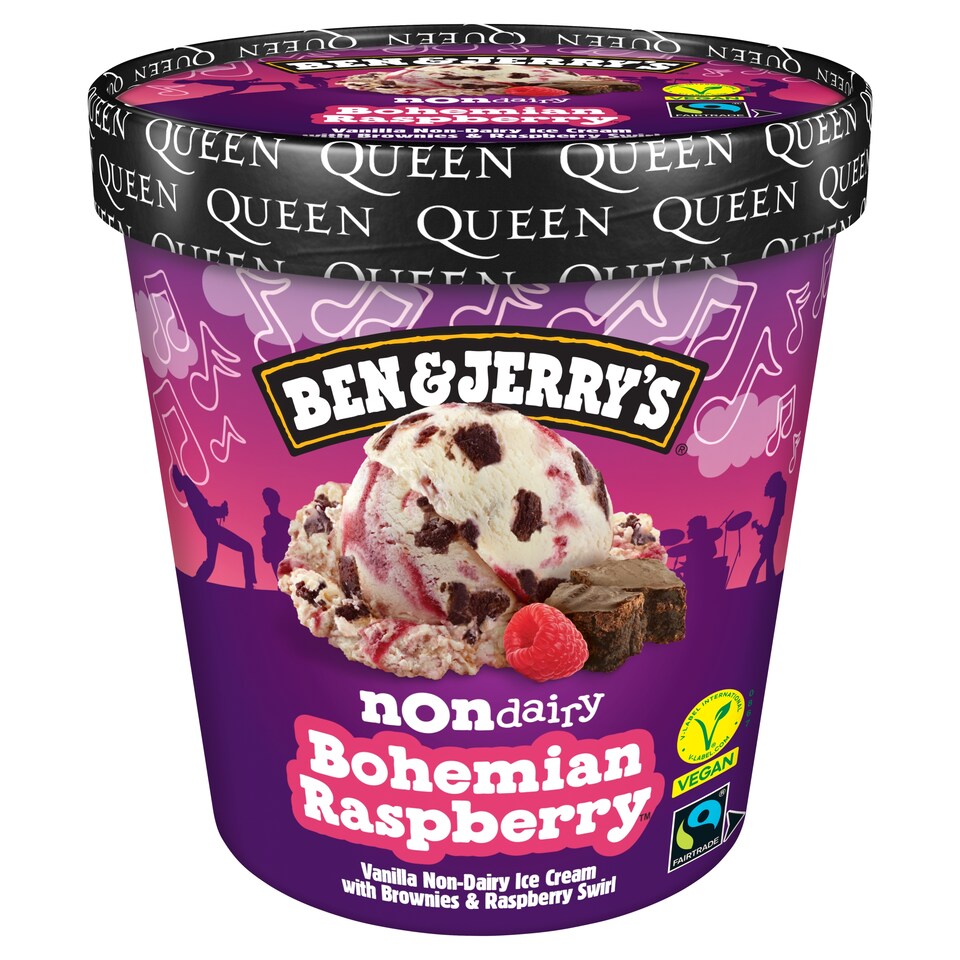 Ben & Jerry's Bohemian Raspberry Vanilla Ice Cream with Brownies Pieces 465 ml