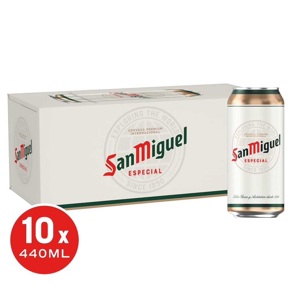 San Miguel Especial Lager Beer Can 10x440ml
