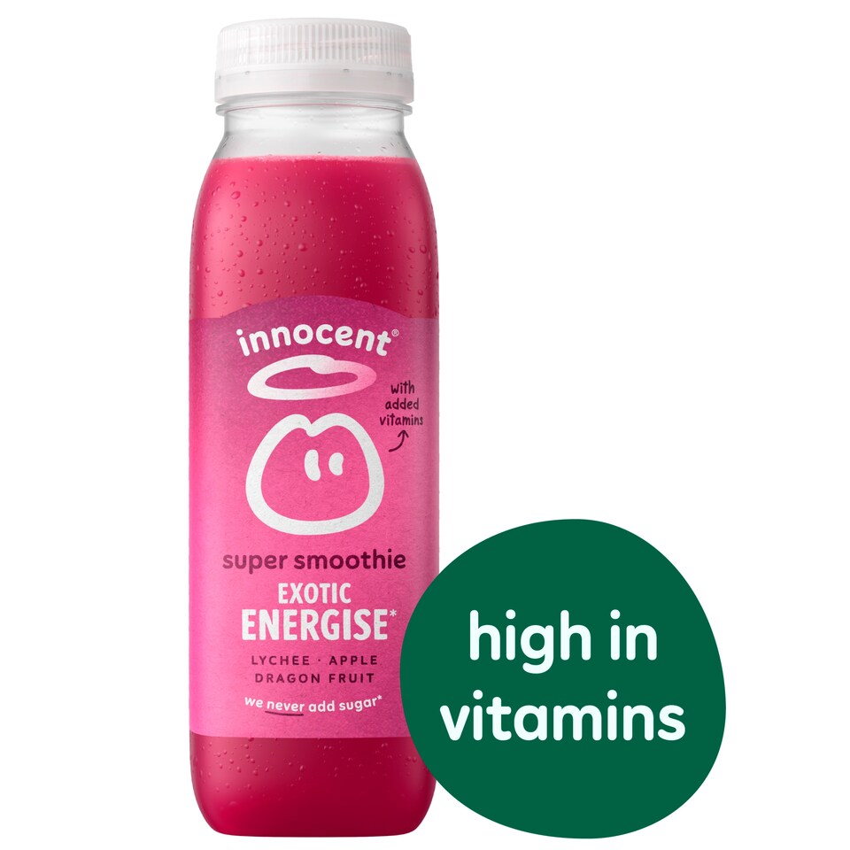 image 1 of Innocent Super Smoothie Lychee, Apple & Dragon Fruit with Vitamins 300ml
