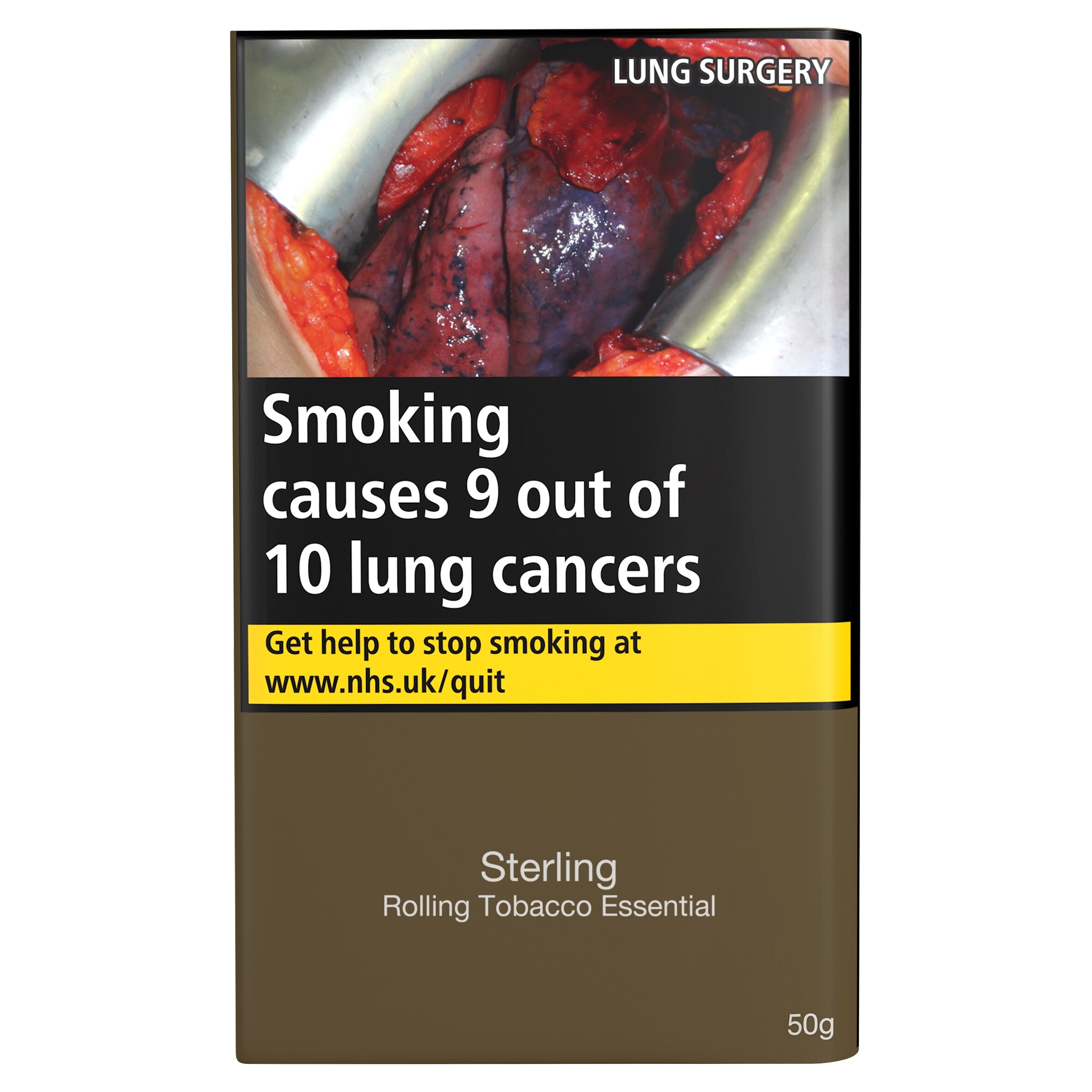 tobacco tesco 50g GOLDEN VIRGINIA HAND ROLLING TOBACCO POUCH 50G X 5