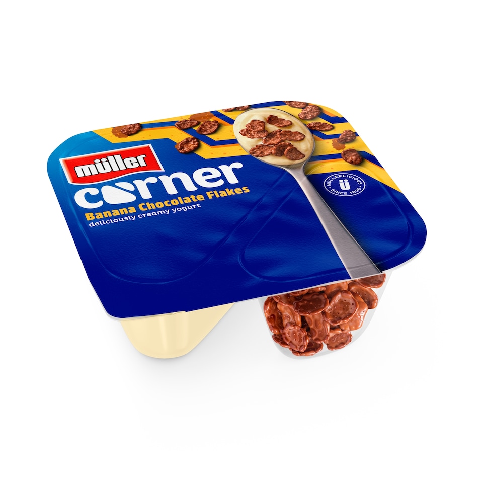 image 1 of Muller Corner Banana Chocolate Flakes Yogurt 124g