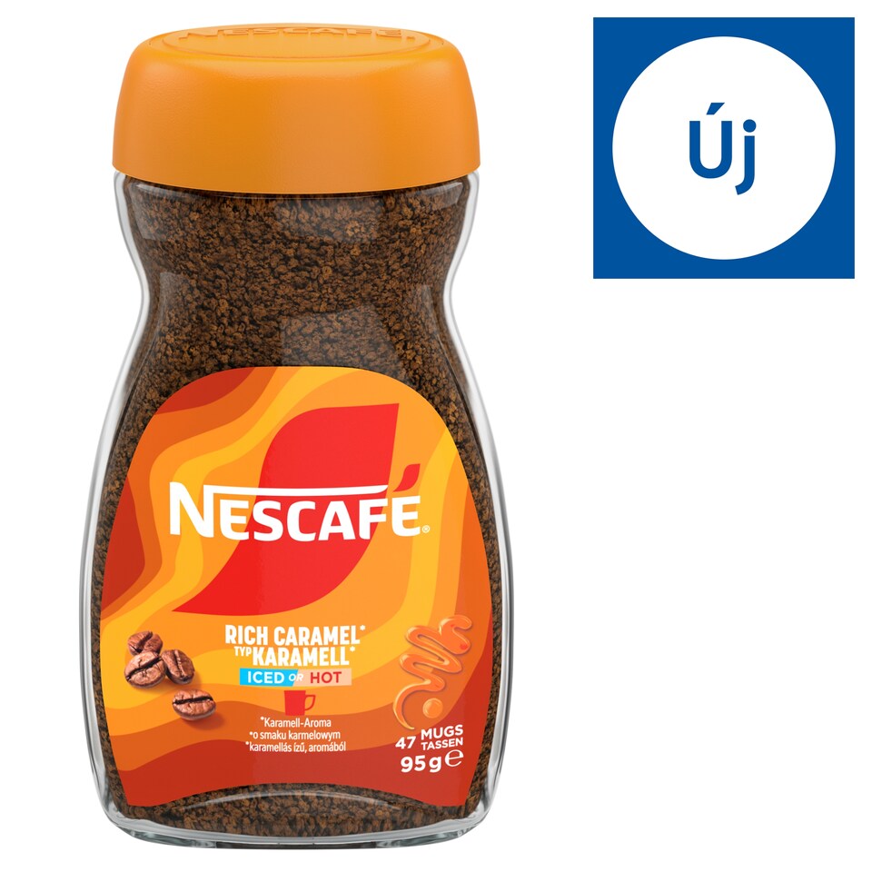 NESCAFÉ karamell ízű azonnal oldódó kávé 95 g