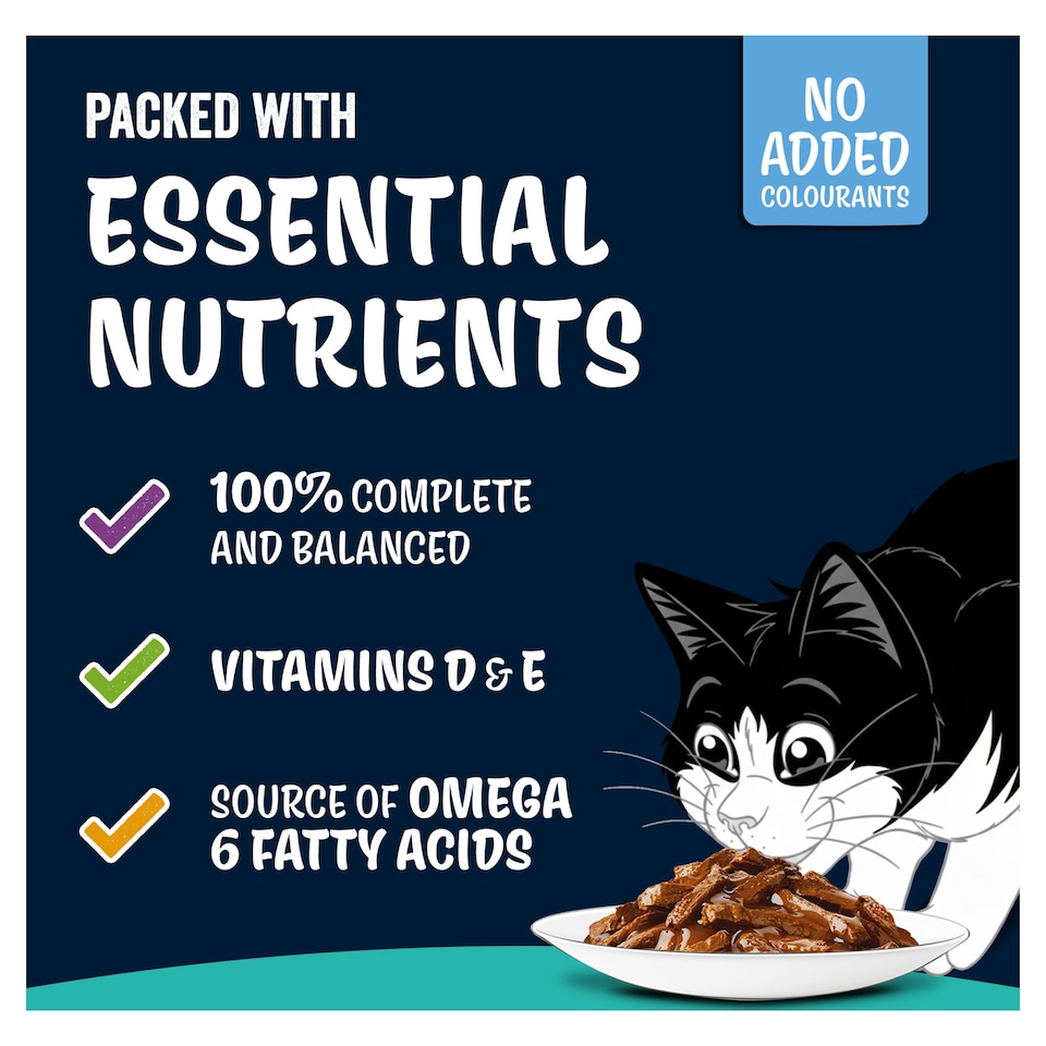 image 1 of FELIX Tasty Shreds Fish Selection in Gravy Wet Cat Food 12x80g