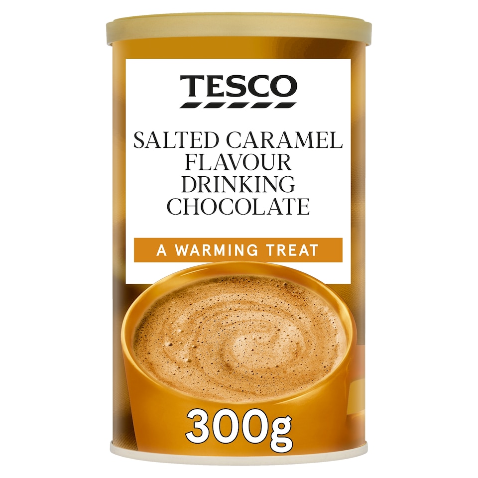 Tesco Salted Caramel Flavour Drinking Choc 300g