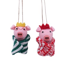 TESCO PIGS IN BLANKETS HANGING DECORATION ASSORTMENT