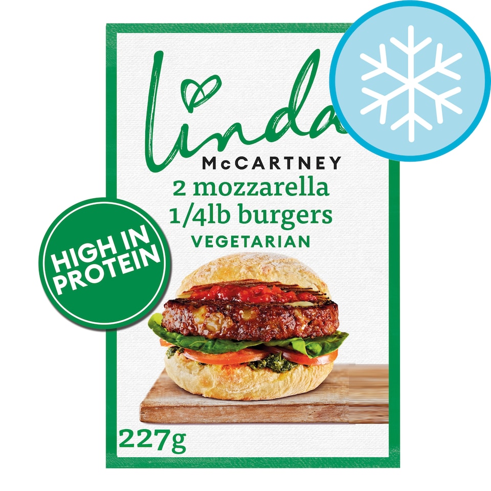 image 1 of Linda Mccartney 2 Mozzarella Burgers 227G