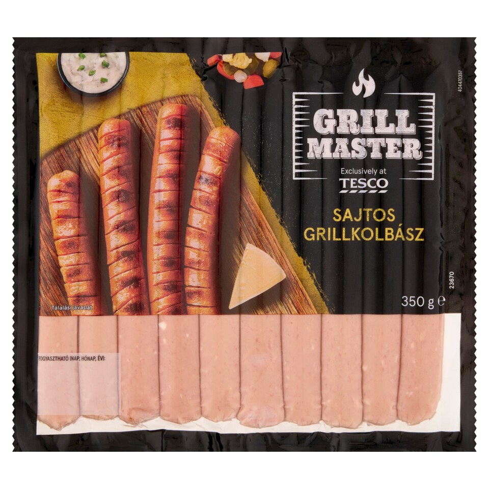 Grill Master sajtos grillkolbász 350 g