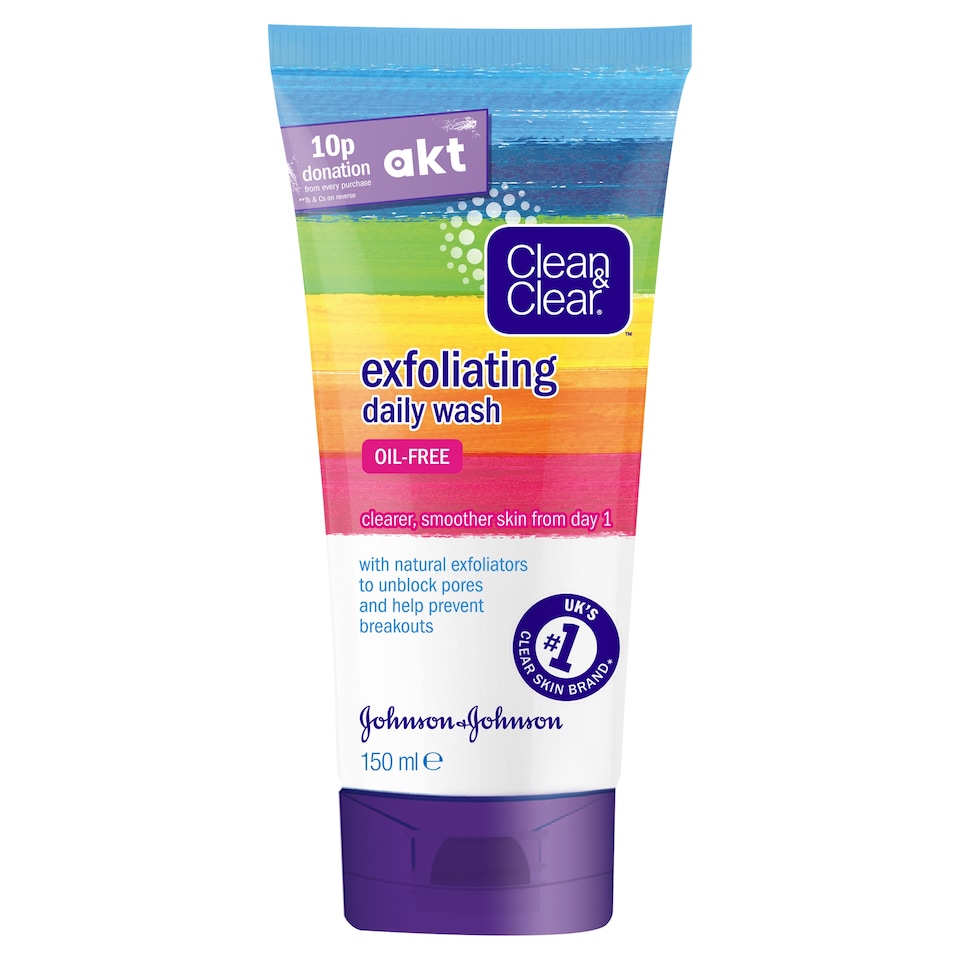 Clean & Clear Exfoliating Daily Wash Face Wash Scrub 150ml