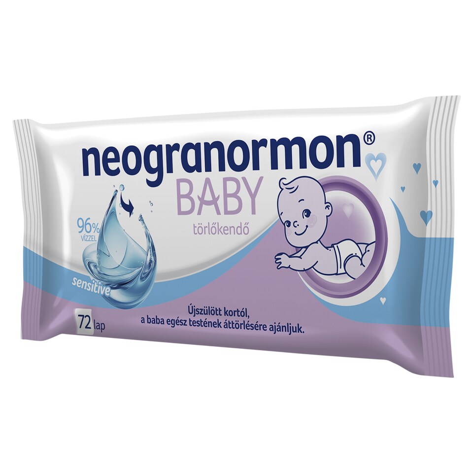 Neogranormon Baby Sensitive törlőkendő 72 lap  1. kép