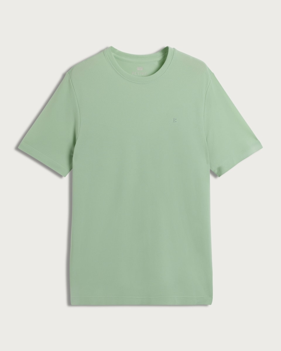 image 1 of F&F Active ULTRARUN Seamless Short Sleeved T-Shirt in Green