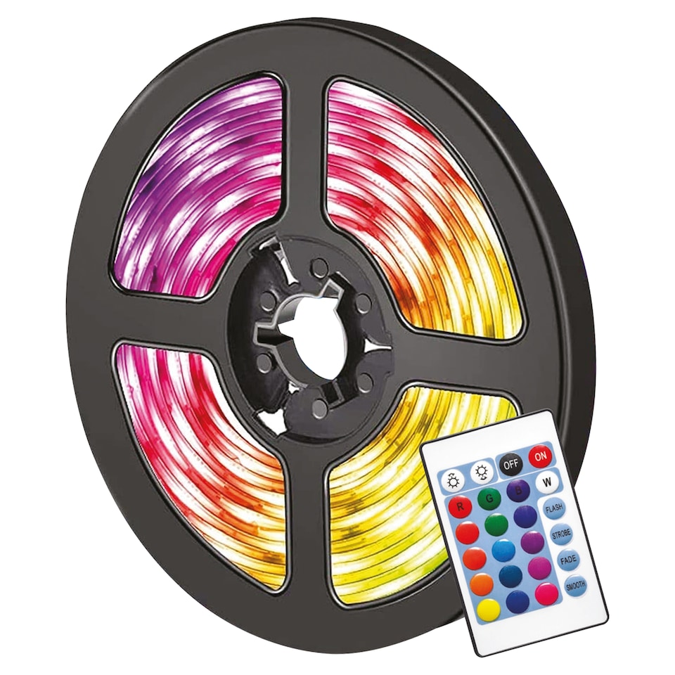 image 1 of Global Gizmos Colour Changing Strip Light 5M Christmas Gift