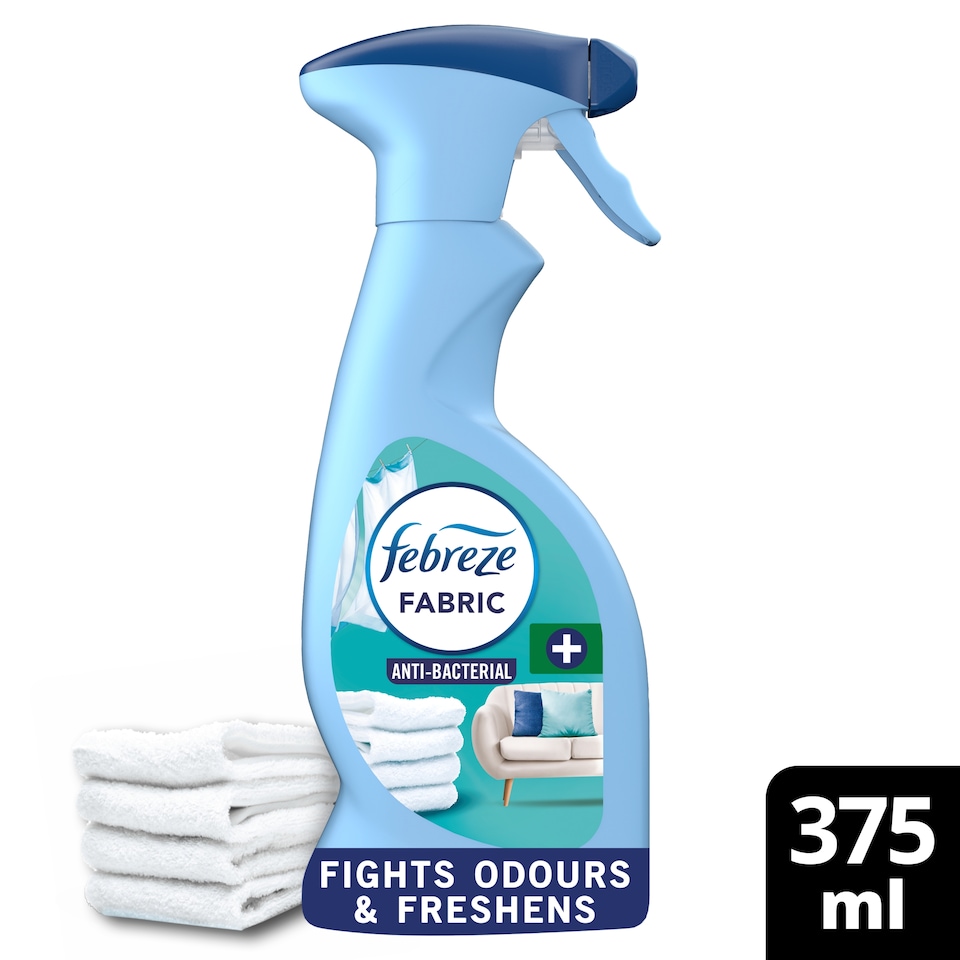 image 1 of Febreze Antibacterial Fabric Freshener Spray - Fresh Linen 375ml