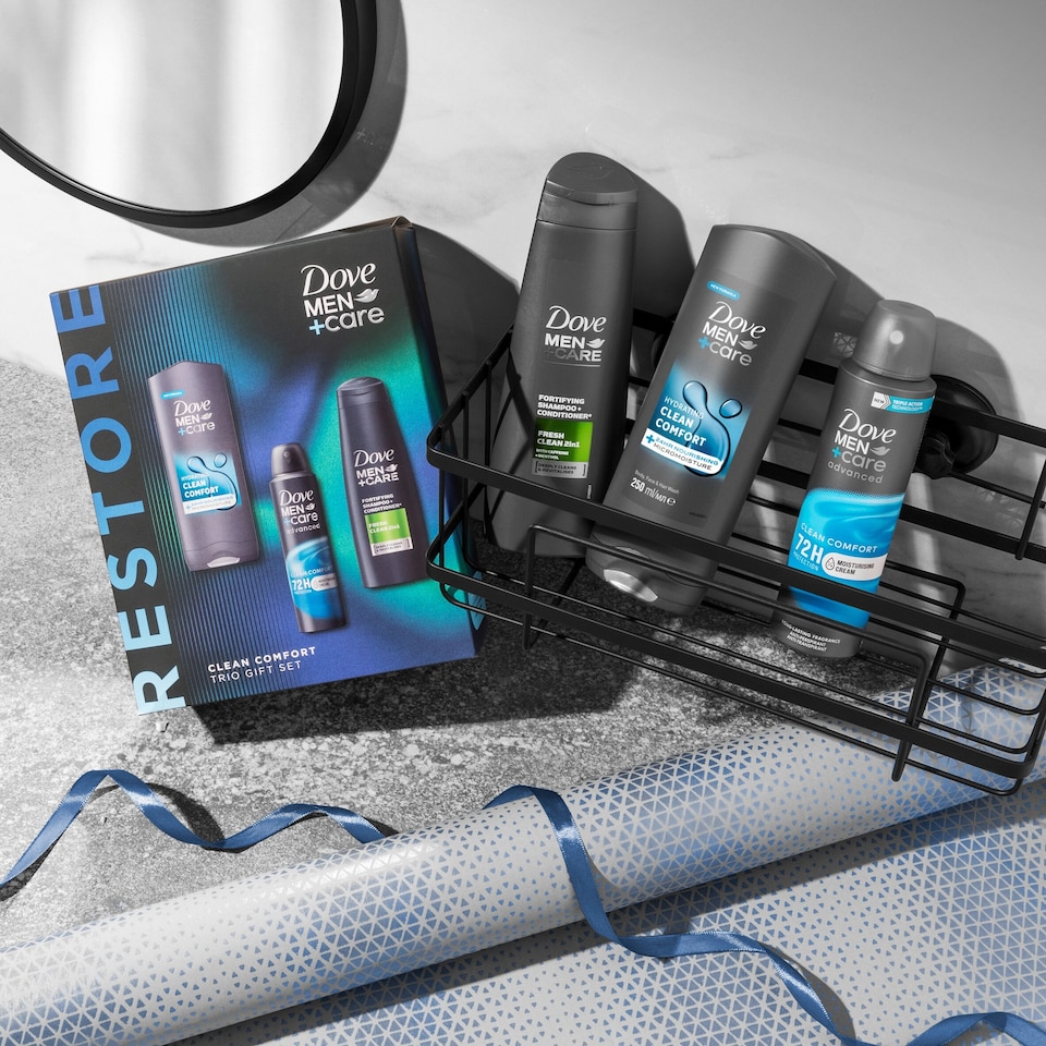 image 1 of Dove Men Plus Care Clean Comfort Trio Gift Set
