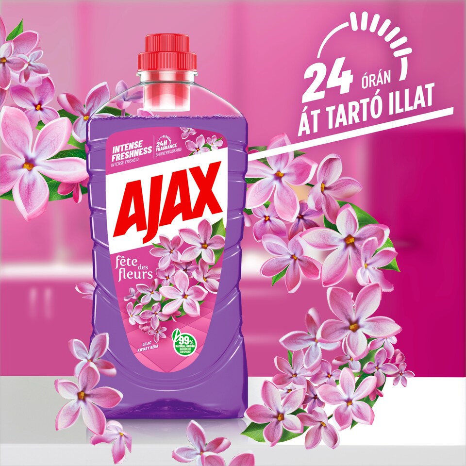 Ajax Fetes des Fleurs Orgona virág Lila általános tisztítószer 1000 ml  1. kép