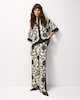 image 3 of F&F Floral Short Sleeved Co-ord Shirt in Multi Black