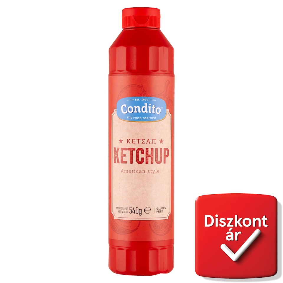 Condito American Style gluténmentes ketchup 540 g  1. kép