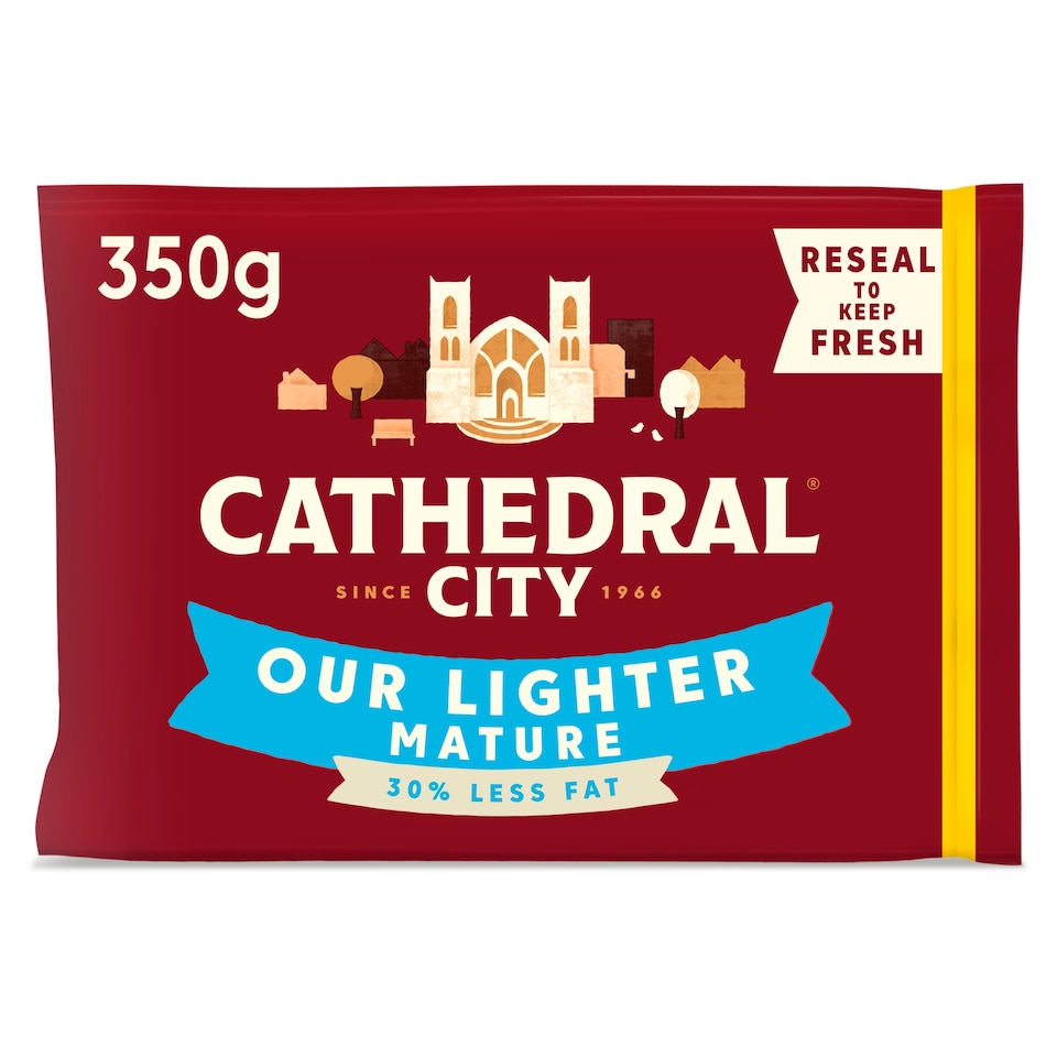 image 1 of Cathedral City Lighter Mature Cheddar Cheese 350 G