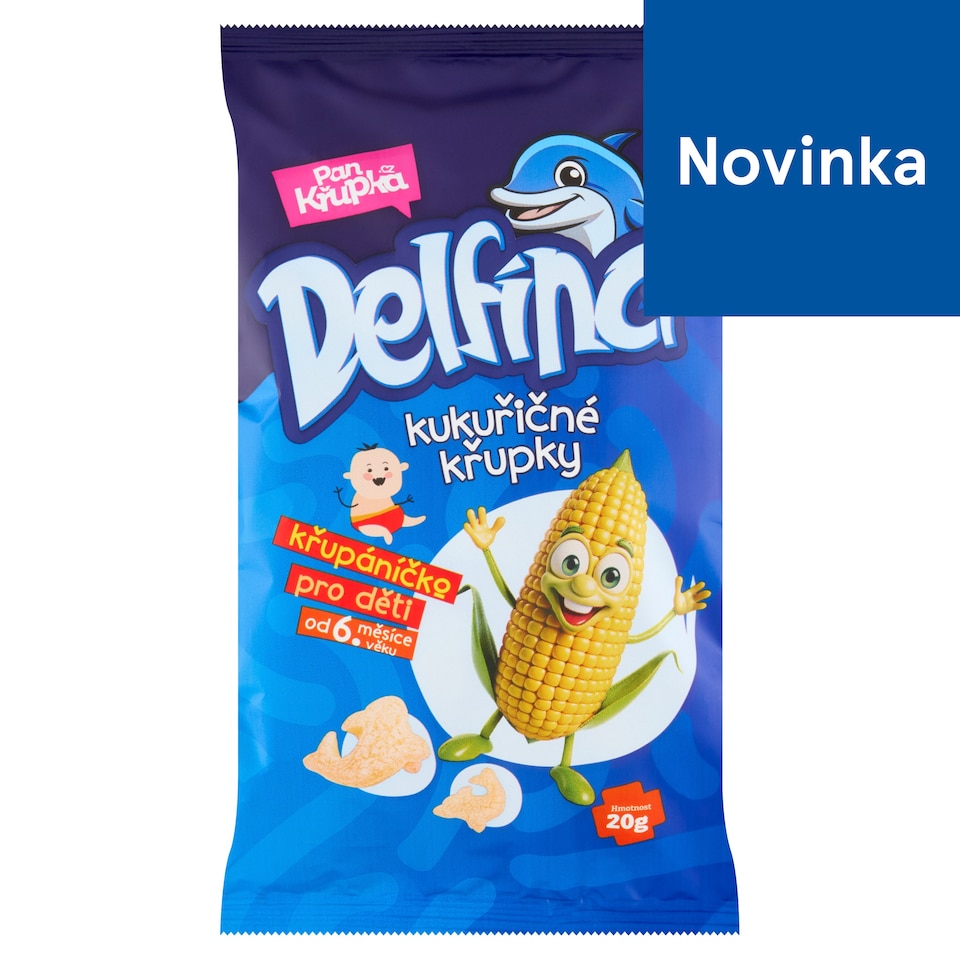 image 1 of Pan Křupka Dolphins Corn Crisps 20 g