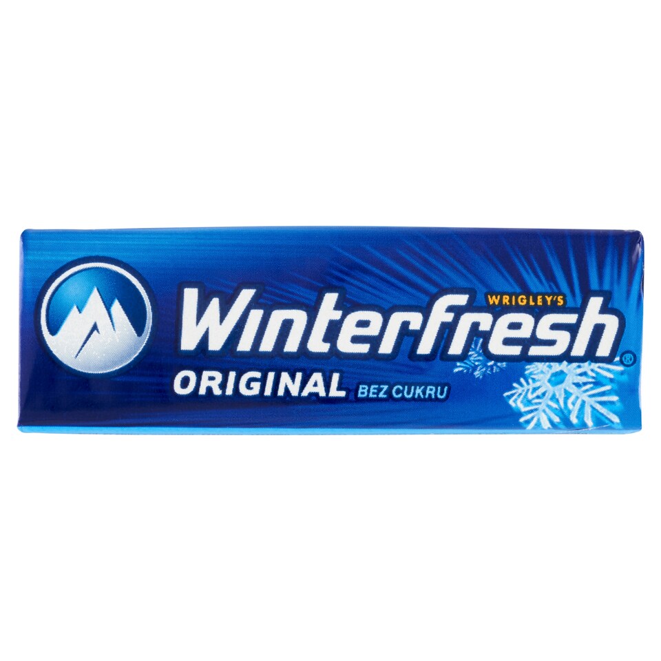 Wrigley's Winterfresh Original Sugar Free Chewing Gum with Mint and Menthol Flavor 10 pcs 14 g