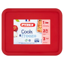 Pyrex Cook & Freeze Food Storage with Cherry Lid 1.5L