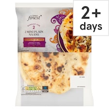Tesco Finest 2 Mini Plain Naans