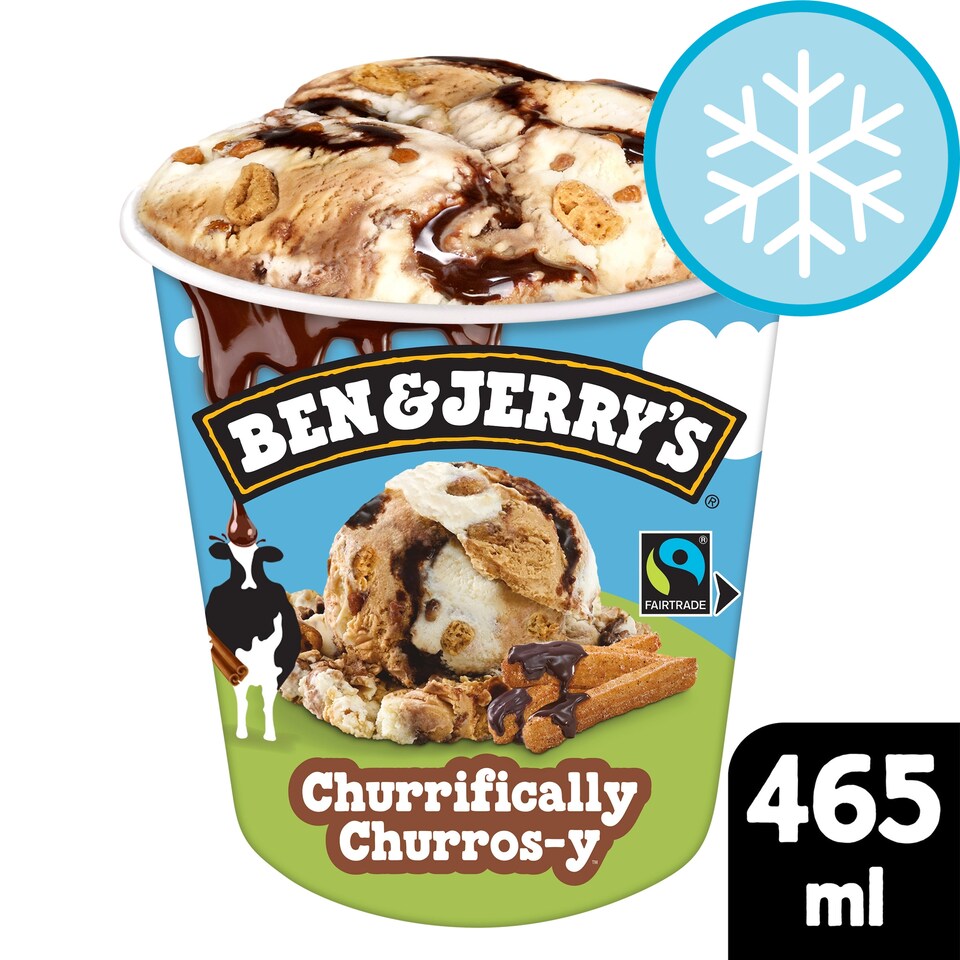 image 1 of Ben & Jerry's Churrifically Churros-y Ice Cream Tub 465ml