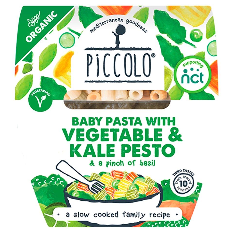Piccolo Organic Pea Penne With Vegetables Kale Pesto 180G