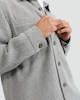 image 2 of F&F Herringbone Button Up Overshirt in Grey