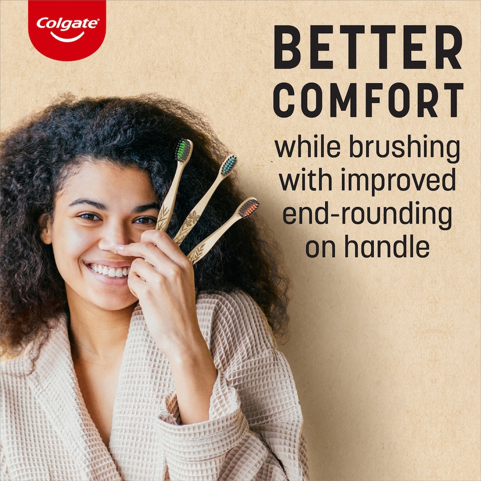 image 1 of Colgate Bamboo Charcoal Soft Toothbrush