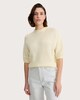 image 1 of F&F Knitted Short Sleeved Jumper in Yellow