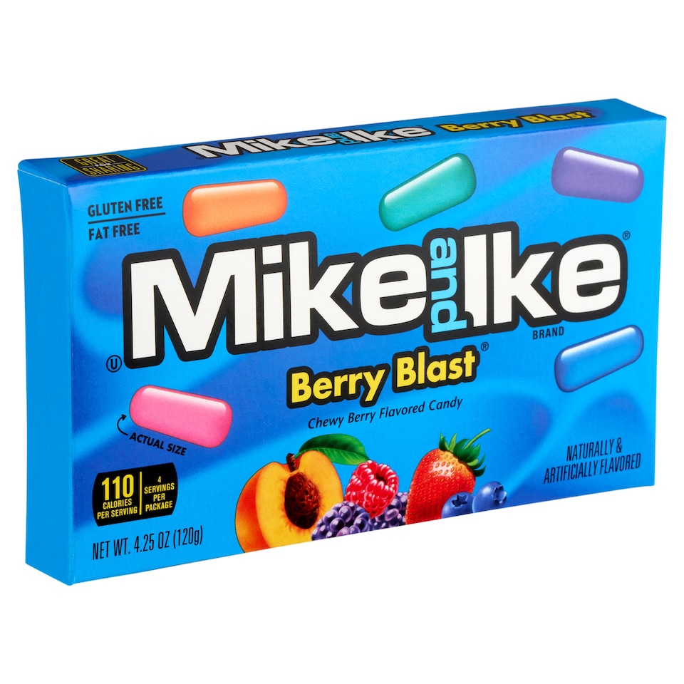 Mike and Ike Berry Blast bogyós gyümölcs ízű cukorkák 120 g  1. kép