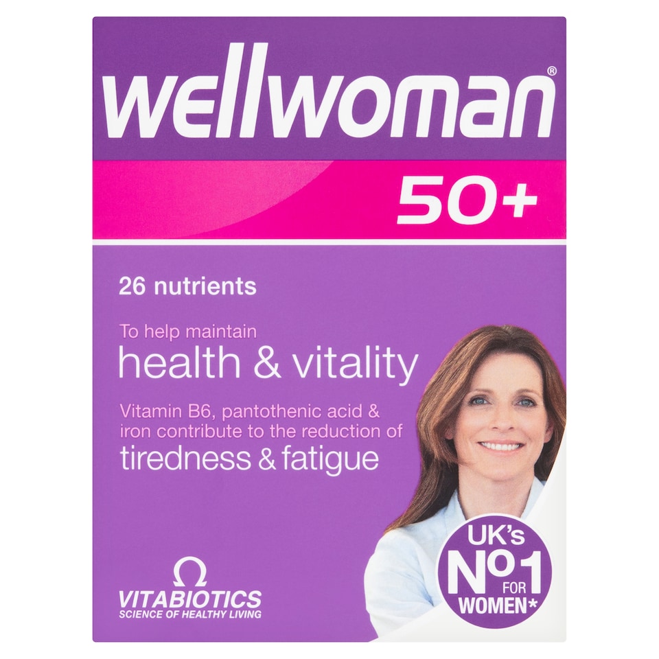 Vitabiotics Wellwoman 50+ Advanced Vitamin & Mineral Tablets 30s