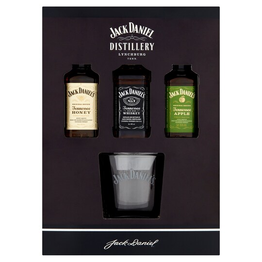 Jack Daniels 3X5cl & Tumbler Gift Set Tesco Groceries