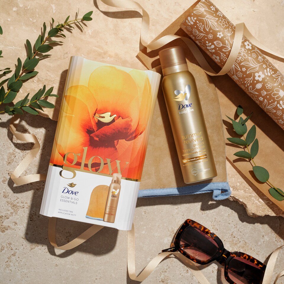 image 1 of Dove Glow & Go Essentials Gift Set