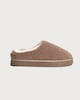 image 1 of F&F Textured Slip On Slippers in Brown