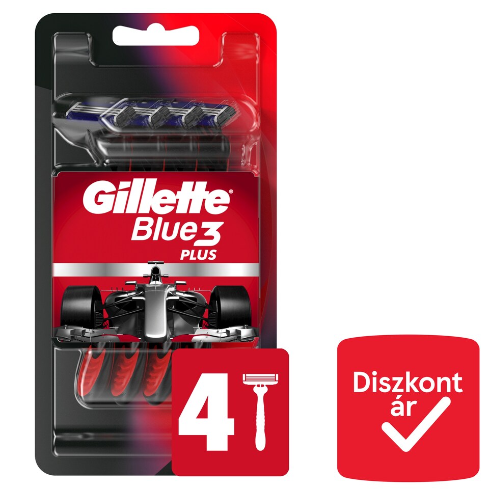 Gillette Blue3 Plus Comfort, Eldobható Borotva Férfiaknak, 4 Darabos Kiszerelés  1. kép