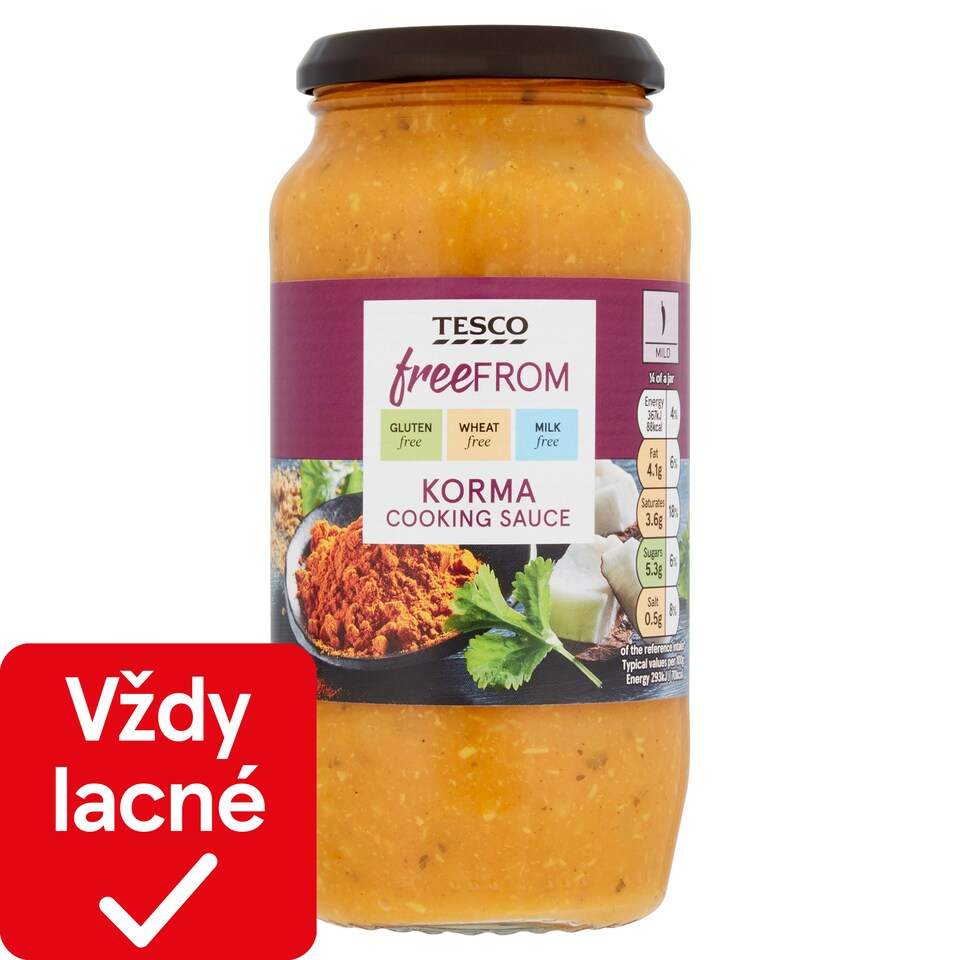 obrázok 1 z Tesco Free From Krémová omáčka s kokosom 500 g