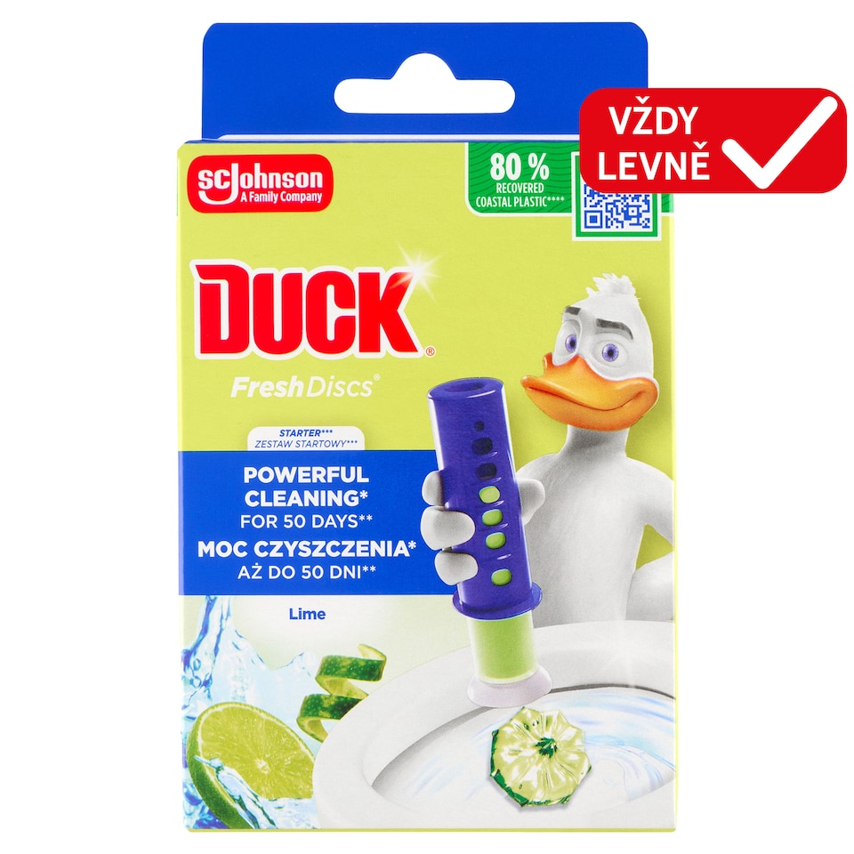 image 1 of Duck Fresh Discs Toilet Cleaner Lime 36ml