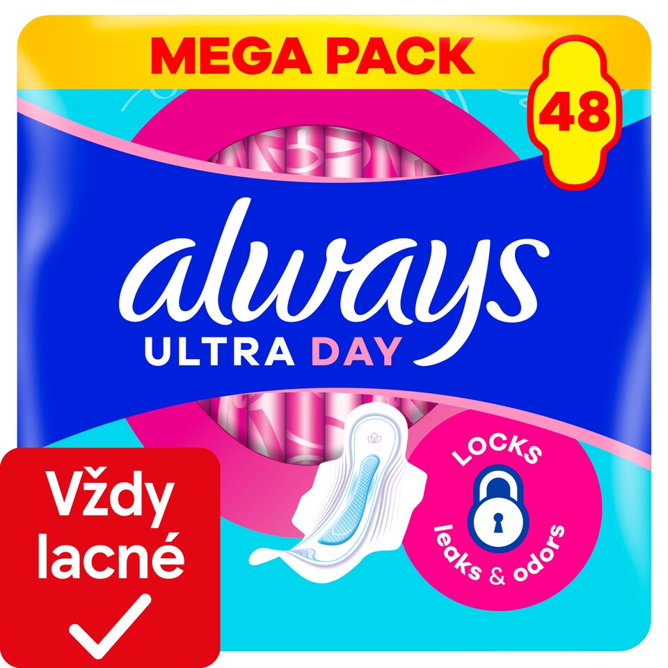 image 1 of Always Ultra Day Sanitary Towels Super (Size 2) Wings x 48 Pads