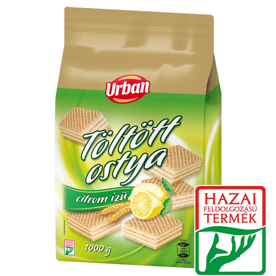 Urban Lemon Flavor Cream Filled Wafers 1000 g
