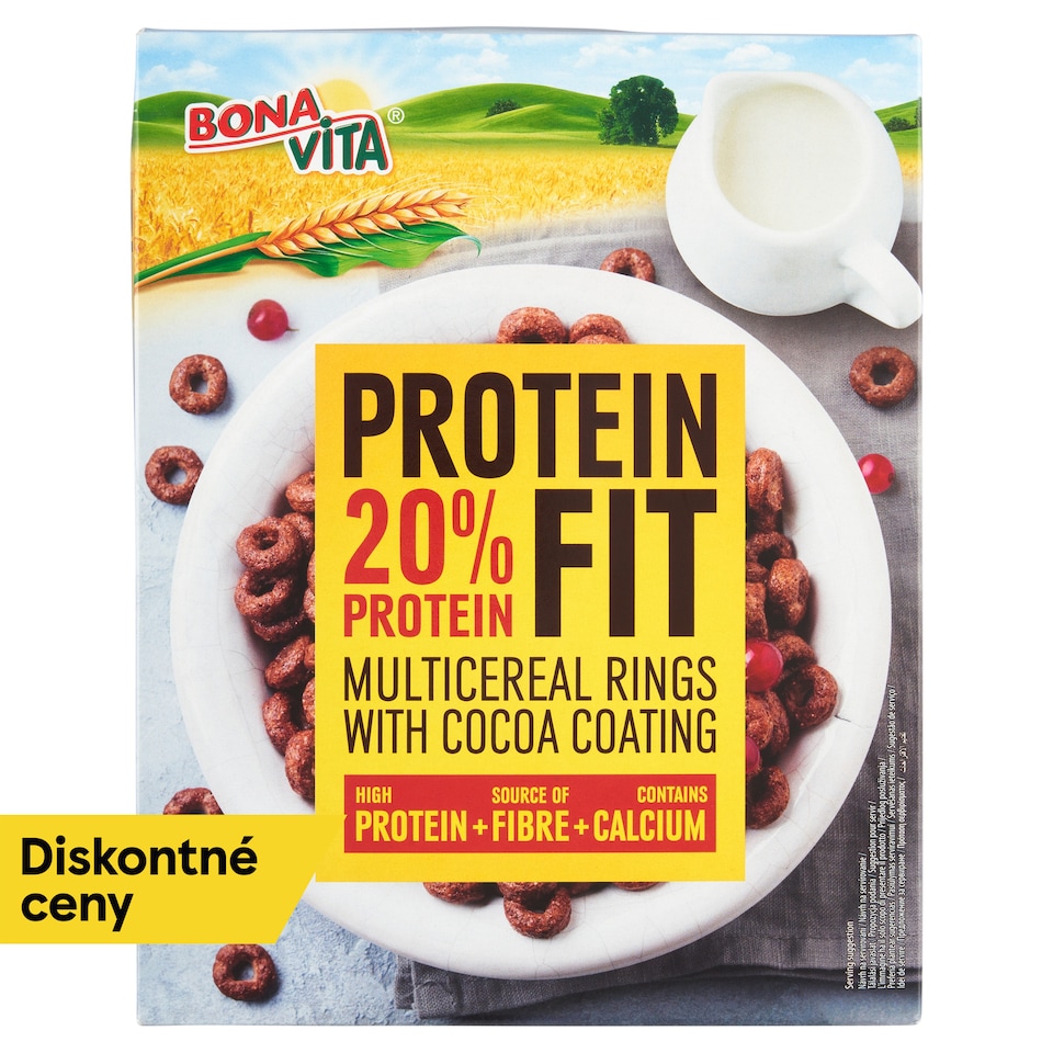 obrázok 1 z Bona Vita Protein Fit proteínové obilninové krúžky s kakaom 250 g