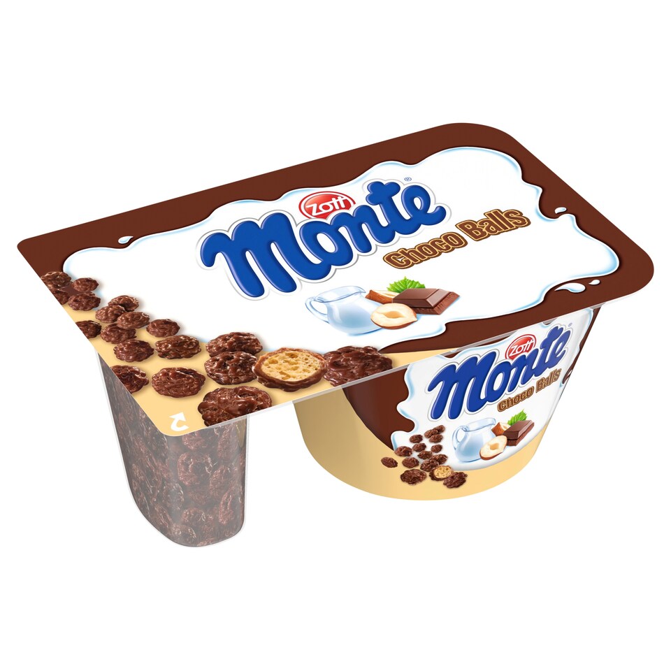 Obrázek 1 pro produkt Zott Monte Mléčný dezert čokoládový s lískovými oříšky 125g