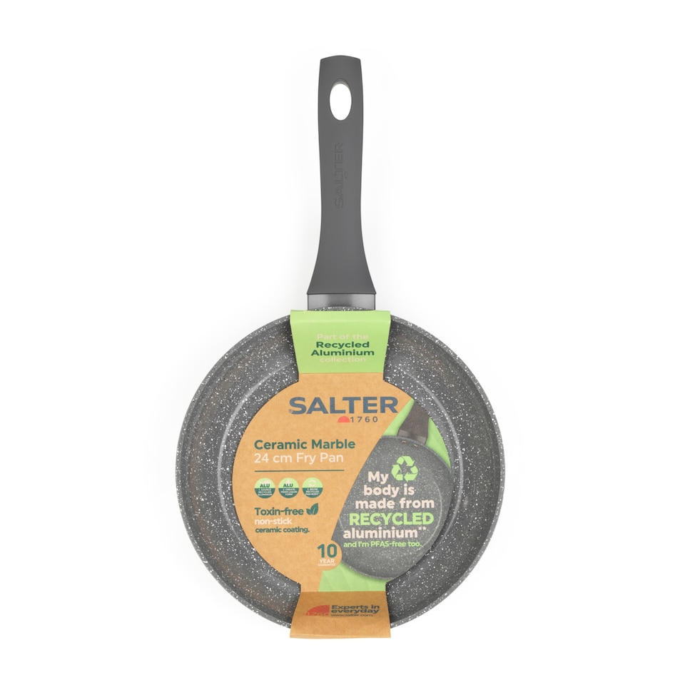 Salter Ceramic Marble Fry Pan 24cm