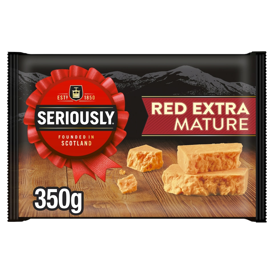 Seriously Red Extra Mature Cheddar Cheese 350g 