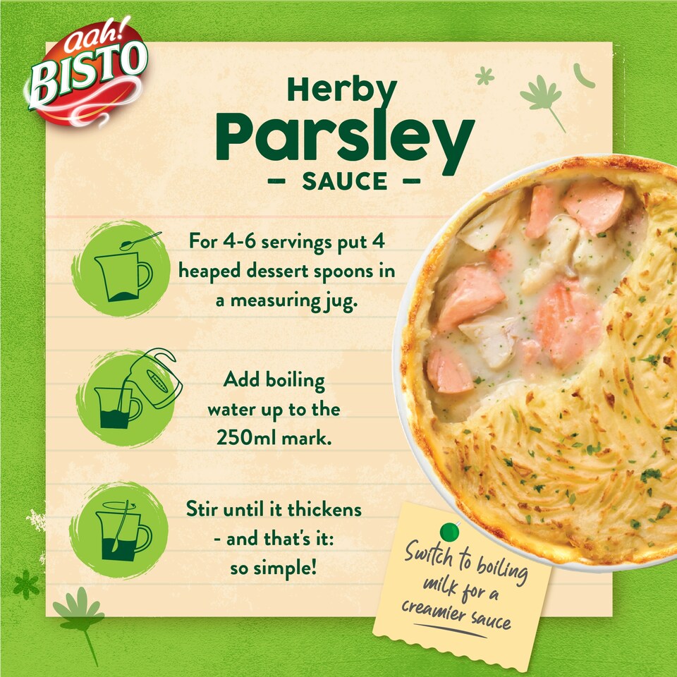 image 1 of Bisto Herby Parsley Sauce Mix 170g