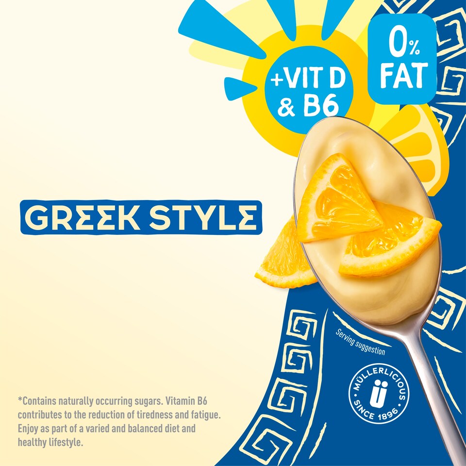 image 1 of Muller Light Greek Style Lemon Yogurt 4X115g