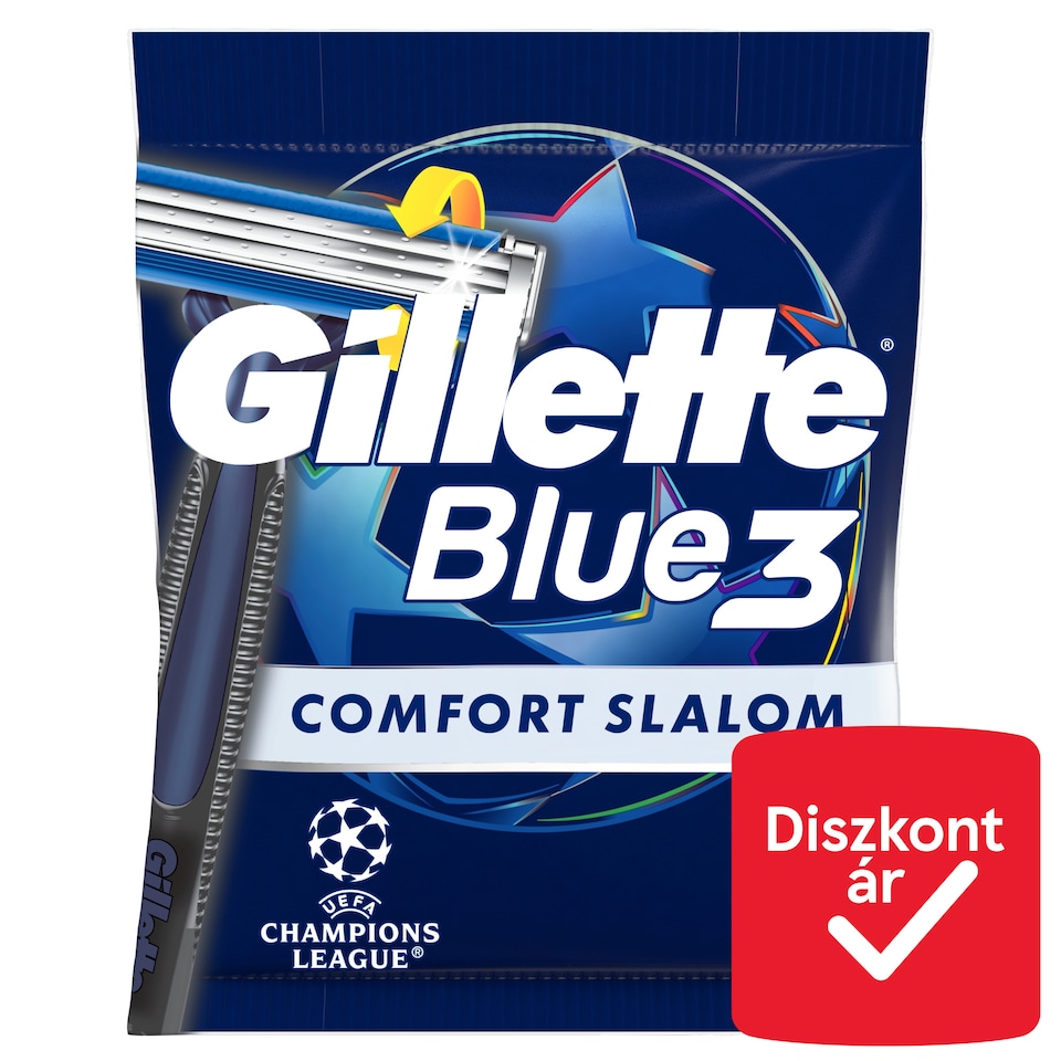 image 1 of Gillette Blue3 Comfort Slalom Disposable Razors x3