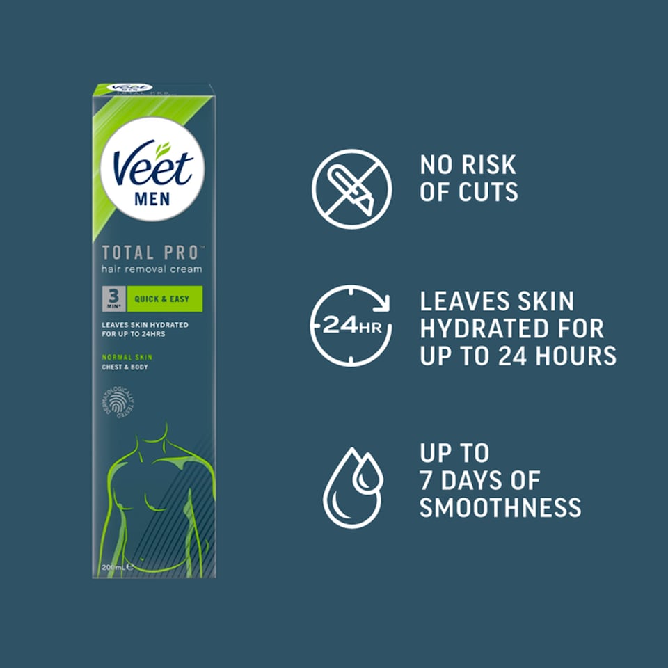 image 1 of Veet Men Hair Removal Cream Chest & Body Normal Skin 200ml