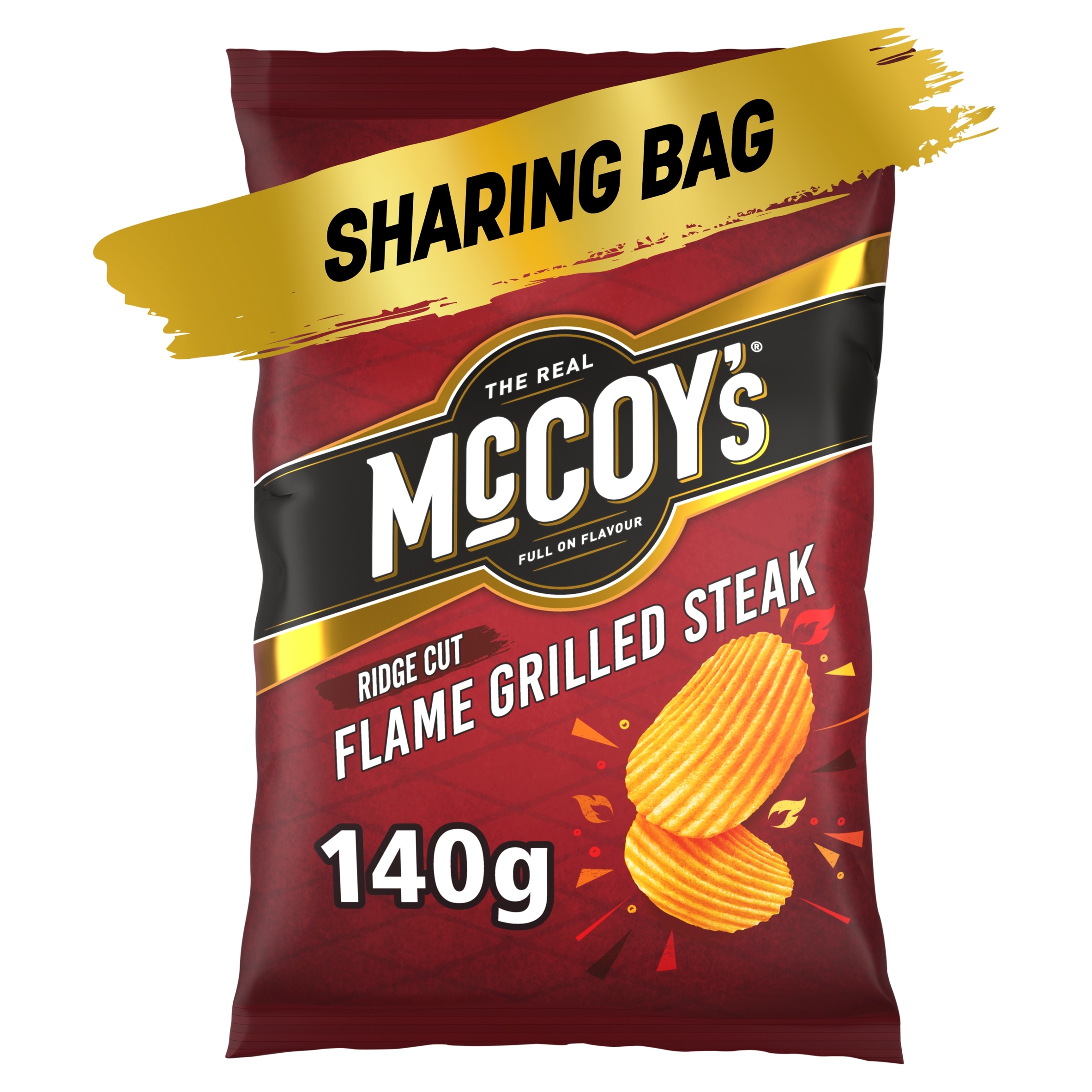 McCoy's Flame Grilled Steak Sharing Crisps 140g